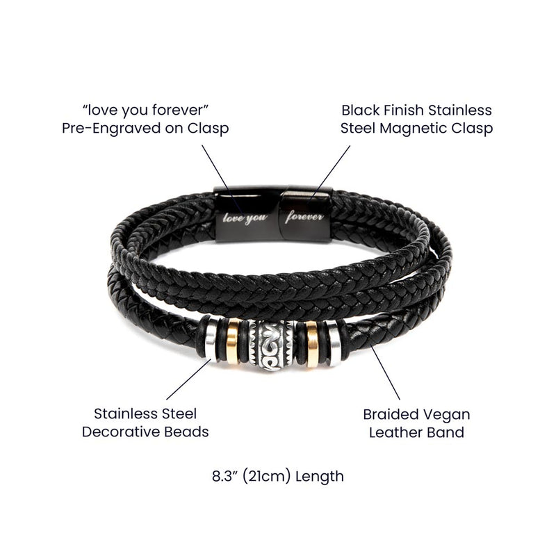 Pages of My Life Love You Forever (To My Grandson) – Bracelet