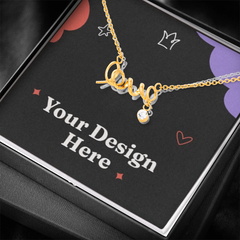 Scripted Love Necklace