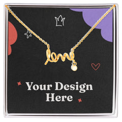 Scripted Love Necklace